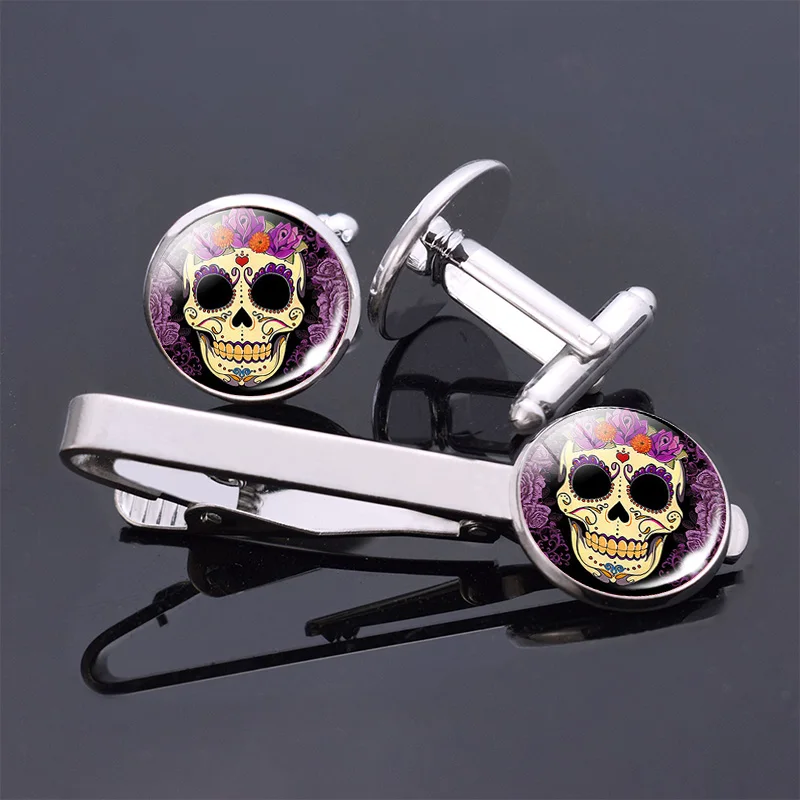 Мексика народное искусство сахара бижутерия с черепами жилетка рисунком черепа