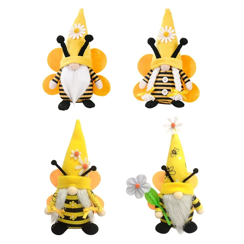 

Spring Easter Bumble Bee Gnome Tomte Nisse Swedish Elf Home Farmhouse Kitchen Decorations