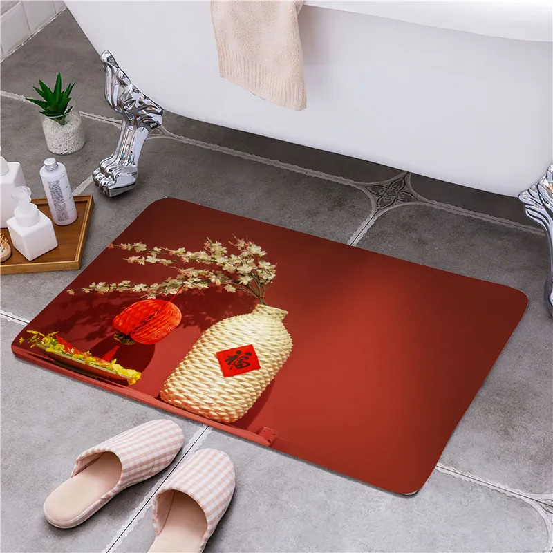 

Red 2021 Entrance Door Floor Mat Door Mat Non-Slip Foot Pad Home Welcome Carpet For Hallway Bath Kitchen Doormat