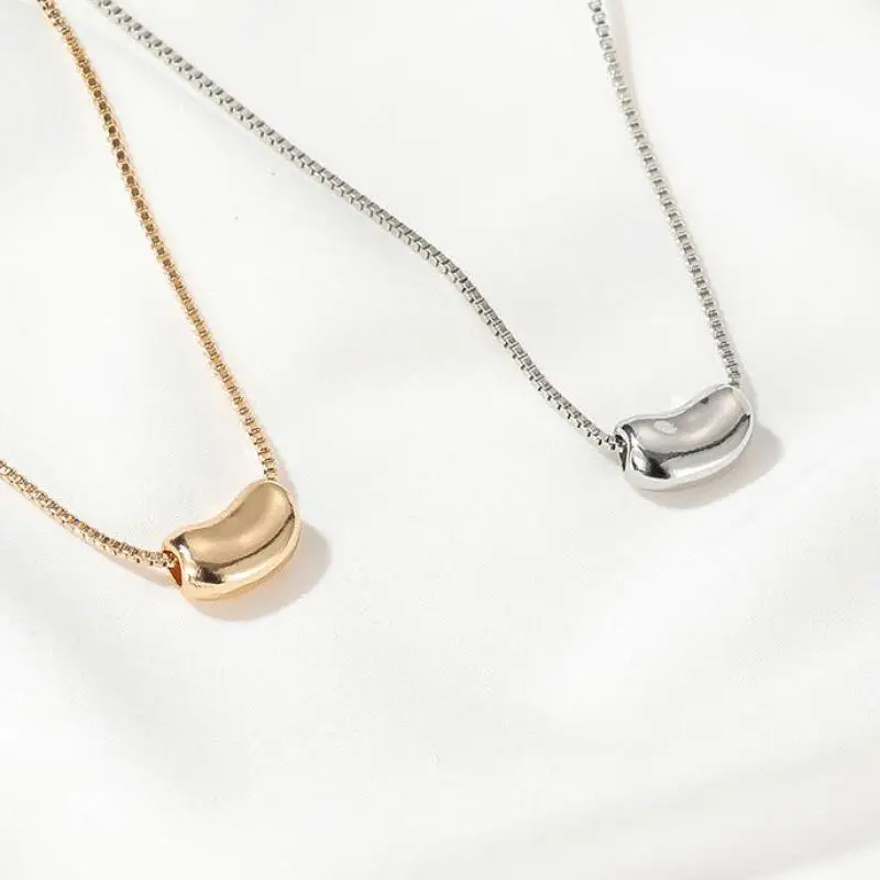 Новое ожерелье с маленькой фасолью для женщин ювелирные изделия ожерелья и