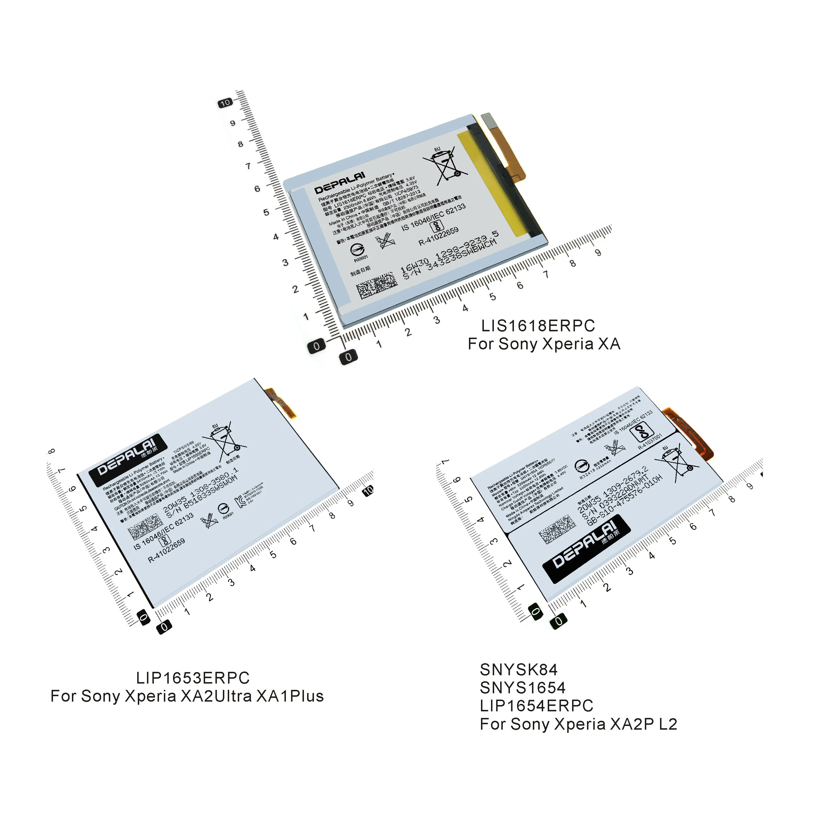 

LIP1653ERPC SNYSK84 LIP1654ERPC SNYS1654 LIS1618ERPC Battery For Sony Xperia XA 2 XA2 Ultra G3421 G3412 XA1 Plus H4213 L2 H4331