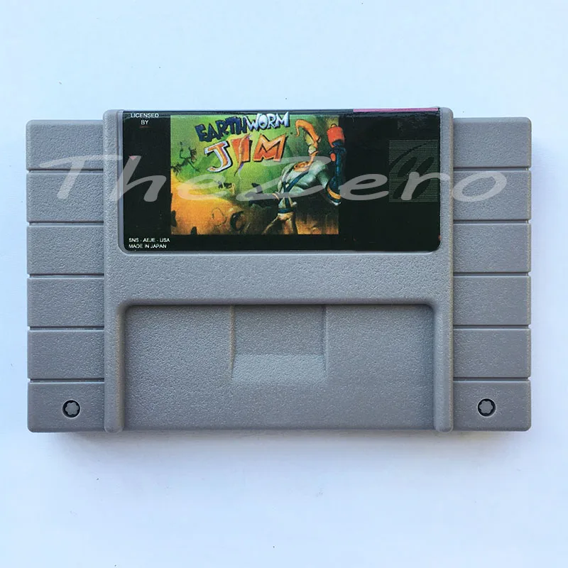 Дождевого Джим 1 США Версия для 16 бит карточная игра чернильного картриджа NTSC
