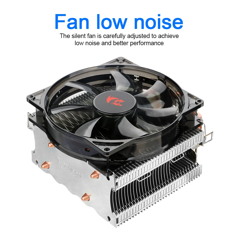 Redragon CPU 2 теплопроводные трубы из чистой меди система охлаждения с башней