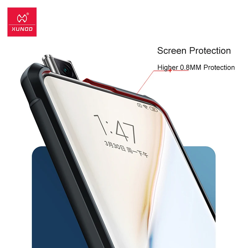 Чехол Xundd для Xiaomi Poco F2 Pro противоударный прозрачный чехол защитный телефона Redmi K30