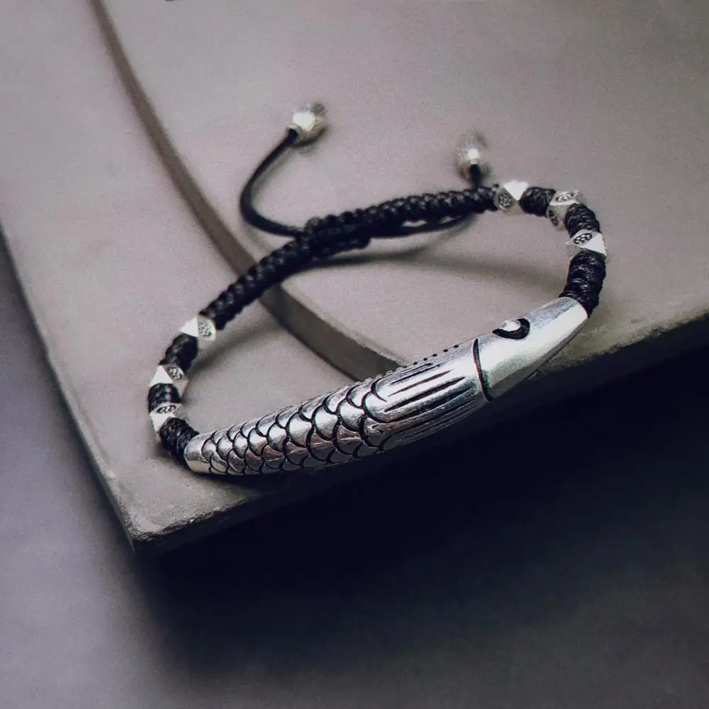 Подвеска с изгибом в виде Луны и рыбы для девушек искусственная серебряная