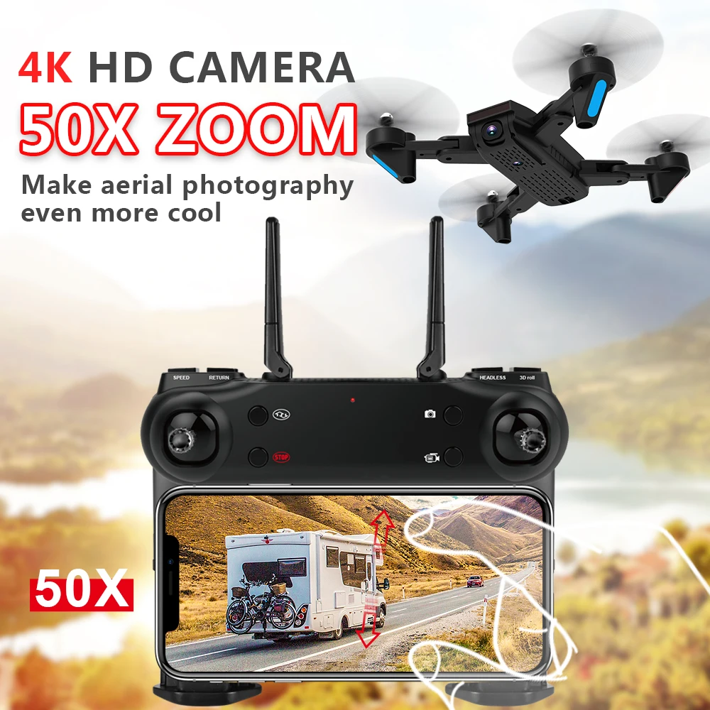 professional 4K /1080P RC Drone helicopter Remote Control WiFi Optical Flow Dual HD Camera Quadcopter Drons selfie follow me t | Игрушки и
