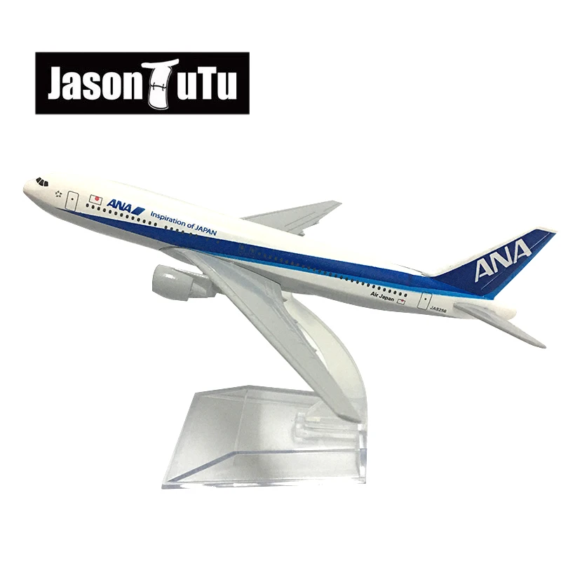JASON TUTU 16cm Japan ANA Boeing B777 Airplane Model Plane Model Aircraft Diecast Metal 1/400 Scale Planes Factory Drop shipping