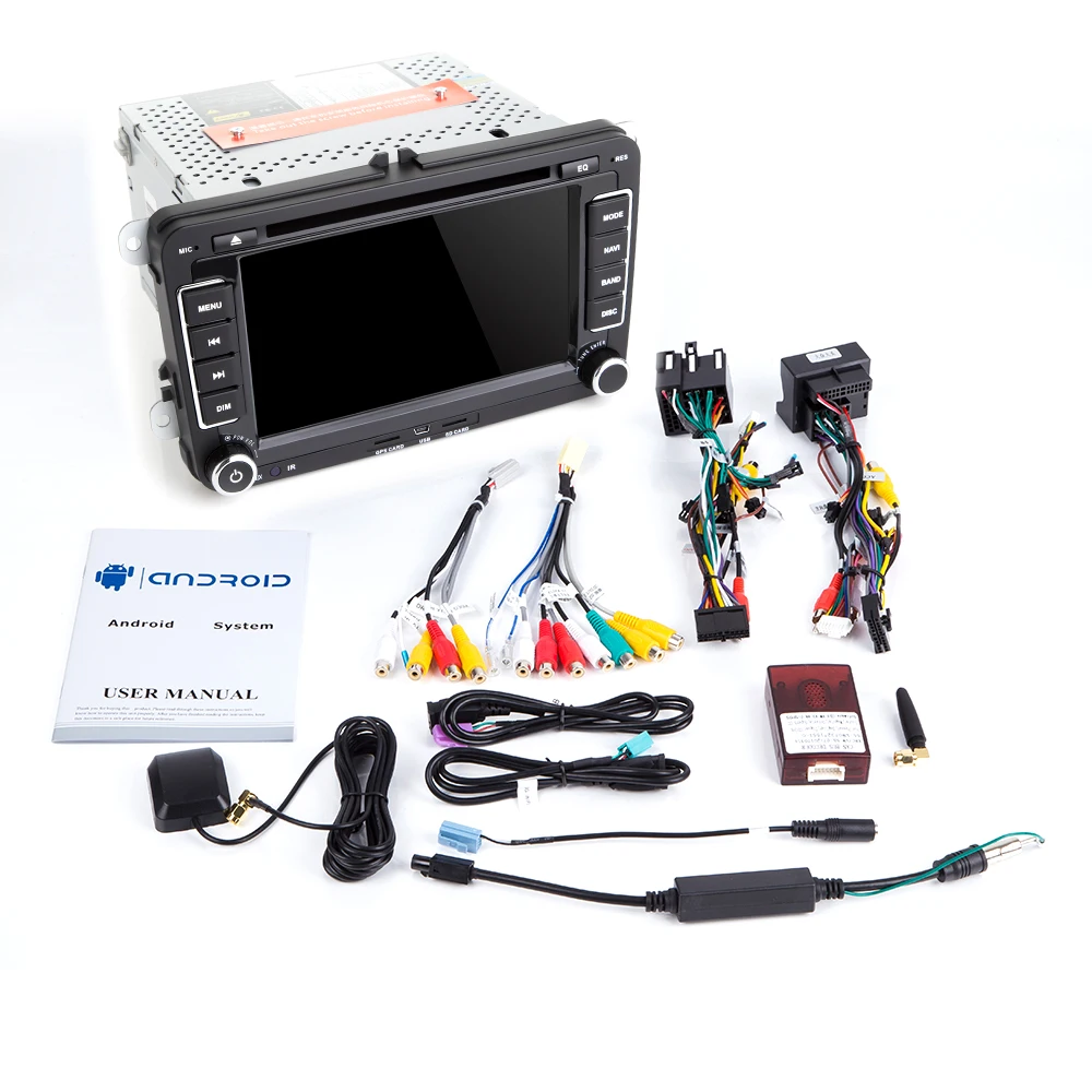 2 Din Android 11 Car Radio GPS Navigation For VW Passat B6 amarok volkswagen Skoda Octavia superbseat leon golf 5 6 Multimedia | Автомобили