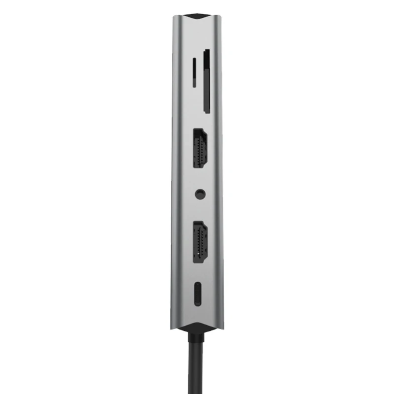

Type C USB Hub Docking Station Muiti-Functional 14 in1 Hub Dual 4K HDMI-Compatible Audio3.5mm Rj45 VGA Ethernet SD TF