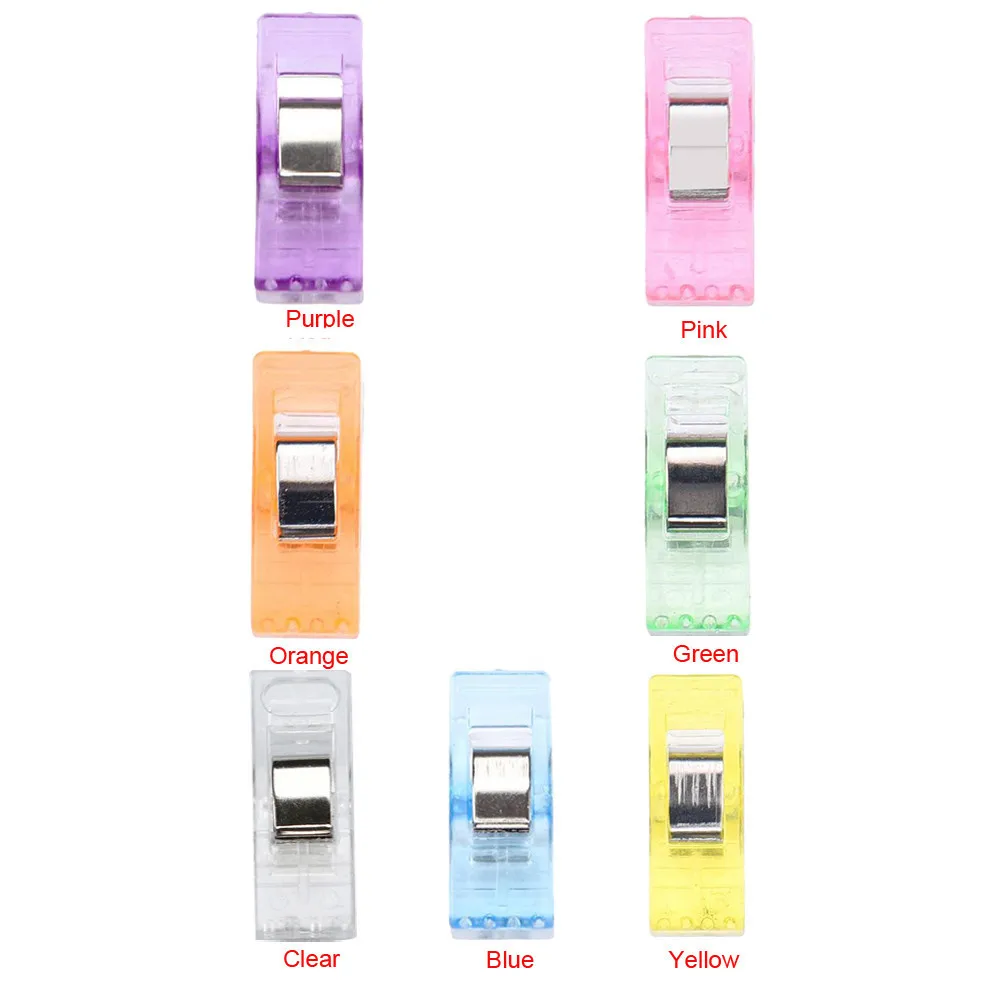 Разноцветные пластиковые зажимы для шитья рукоделия одеяла 10 шт. упаковки товары