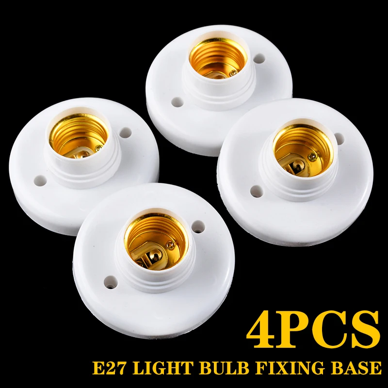 Патрон для лампы E27 патроны белых ламп с круглым патроном аксессуары освещения