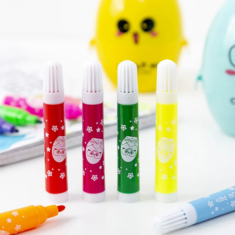 12 цветов милая ручка-яйцо для рисования акварельная ручка кисть подарок на день