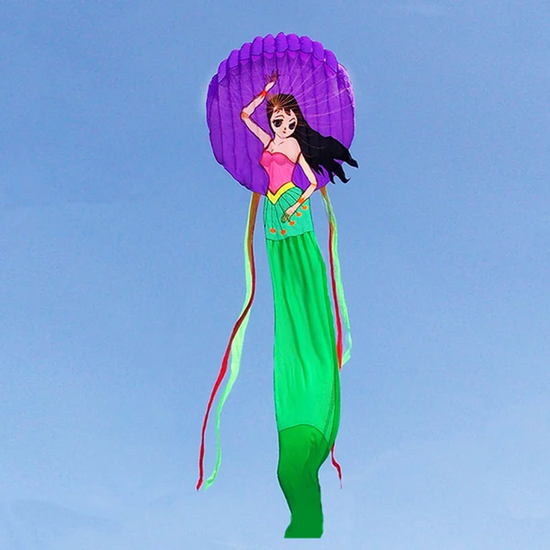 

Развлекательный летающий инструмент для спорта на открытом воздухе, бесплатная доставка, детский двухцветный мультяшный воздушный змей 8 м, воздушный змей принцесса, Автоматический Надувной мягкий воздушный змей, игрушки для взрослых