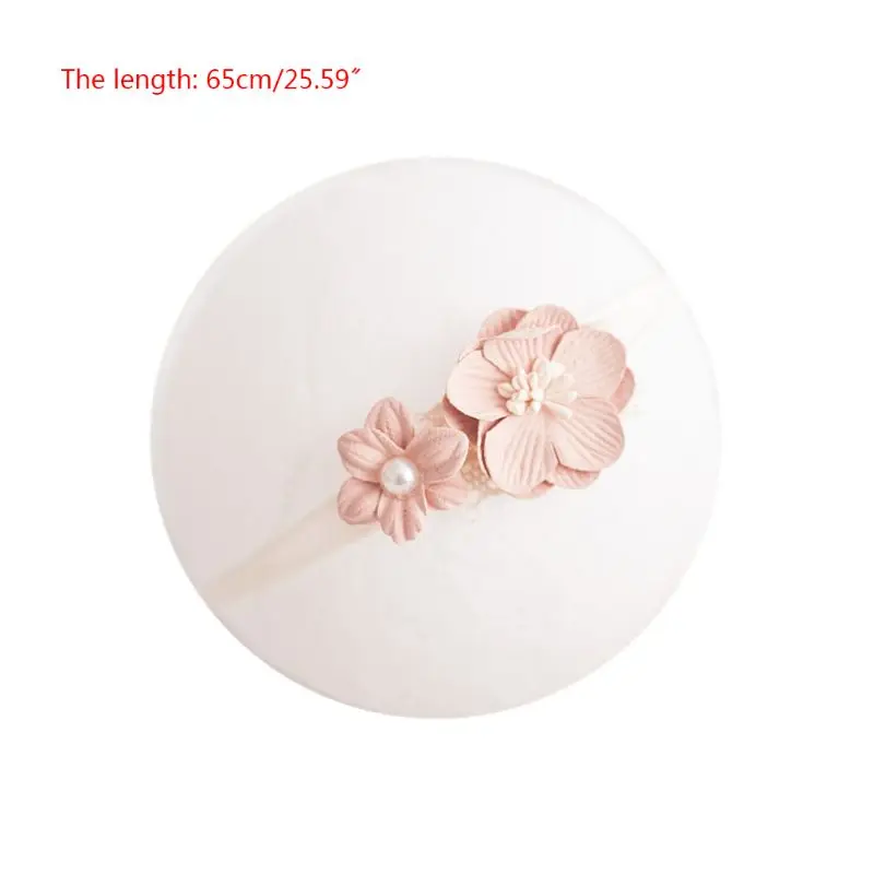 Головной убор для младенцев с цветами реквизит фотосъемки новорожденных девочек