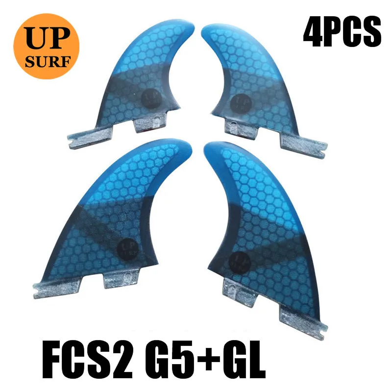 4PCS blue 3 шт./4 шт./5 шт. fcs2 плавники G7/G5/GL плавники для серфинга стоячие fcs 2 водные виды спорта fcs ii плавники quilla surf стоячие весло плавник - Цвет: 4PCS blue