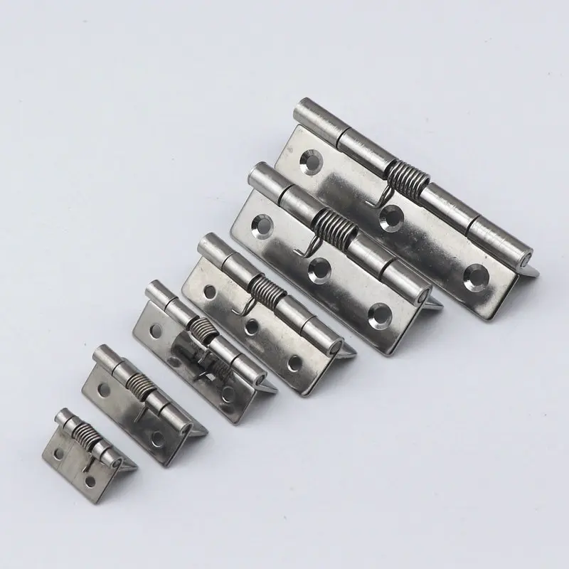 2pc Stainless spring steel Butt Hinge visagras abatible for cabinet wardrobe automatic door Furniture fittings hardware bisagras - купить по
