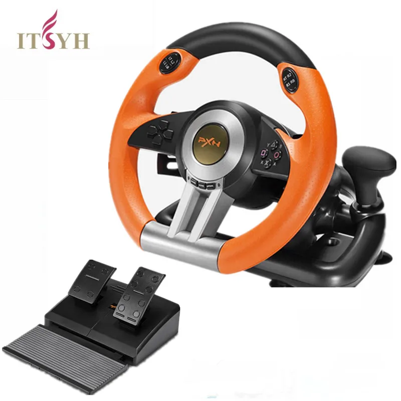 Игры рулевое колесо для Wii гонок. Контроллер джойстик с педалями. Совместимы PS4 PS3