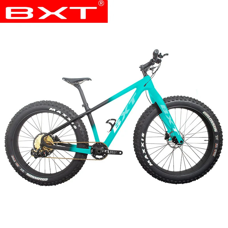 Kaufen BXT 26er T800 Carbon MTB Fahrrad Fett L-TWOO AX 1x12 Carbon 16/18 Zoll Reifen Größe Rad 26x 4,8 Fahrrad Rahmen Komplette Bike