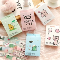 20pcsbox first aid woundplast cute cartoon animals adhesive bandages wound treatment emergency kits for sports kids children