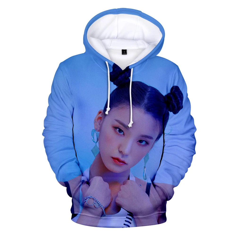 

Korea ITZY Sweatshirt Ladies Fashion Hoodie Women Pullover ITZY 3D Printing Women Hooded Sweatshirt Large Size Casual Top Jacket
