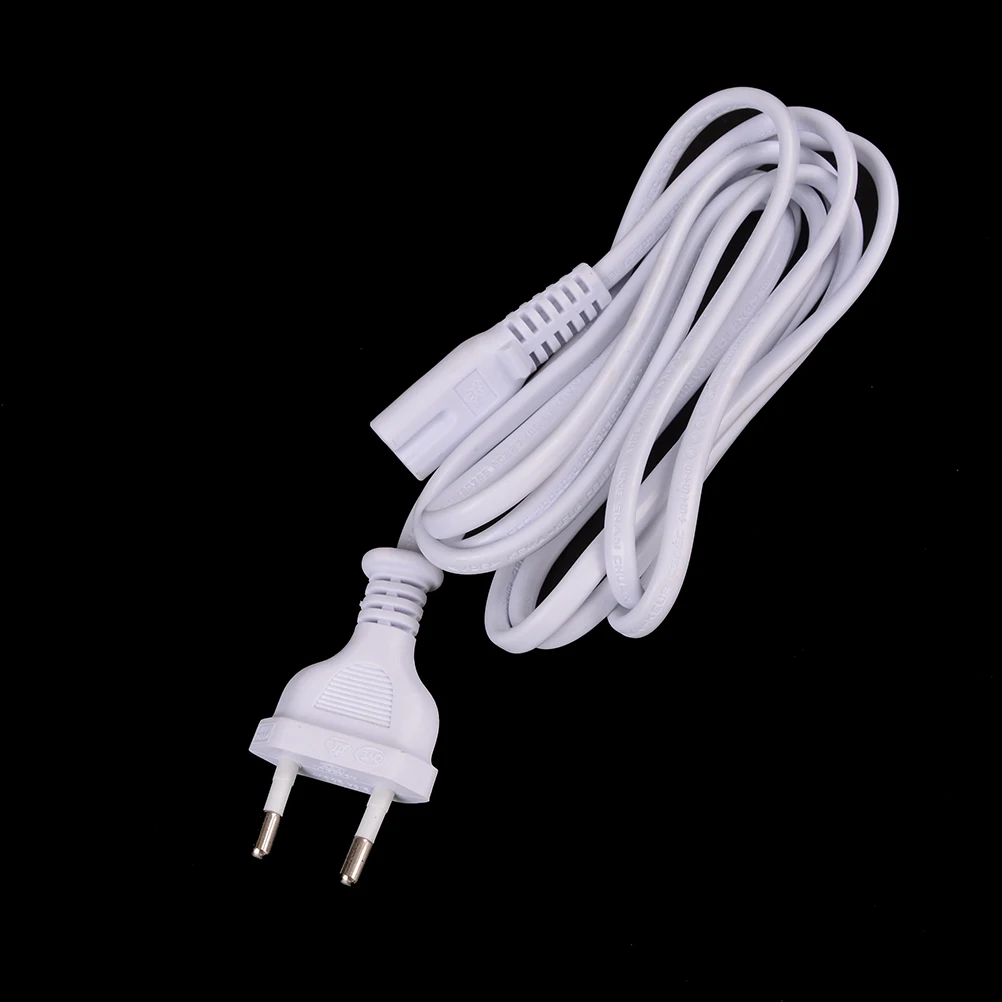 White 1.5M EU European Port AC Power Cord Cable Slim 2-prong power cord for most printer&amplaptop adapters | Обустройство дома