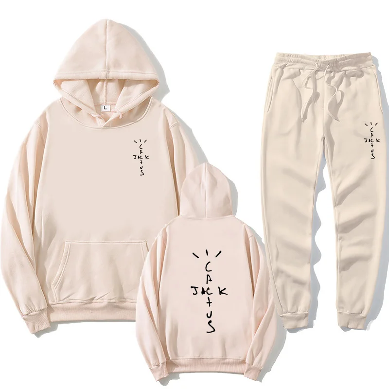 

Мужской комплект из 2 предметов, свитер с капюшоном и брюки