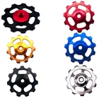 Задний переключатель передач 11T из алюминиевого сплава для горного велосипеда, велосипедный керамический подшипник, направляющий ролик заднего переключателя передач, направляющие шкивы