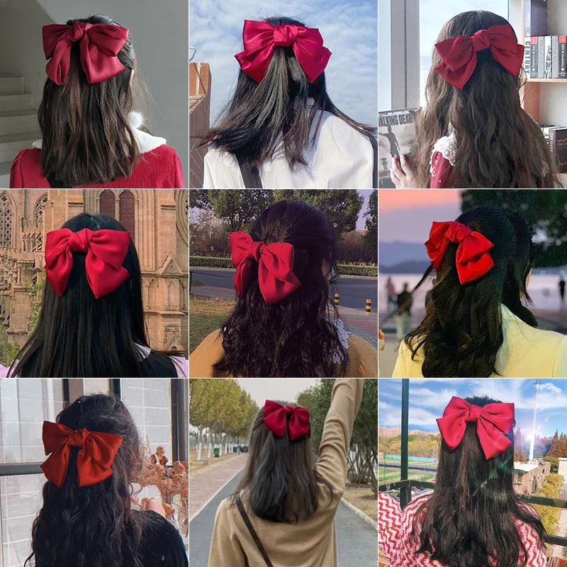 Новинка трехслойная заколка Molans для крупных девочек с бантом из ткани цветочным