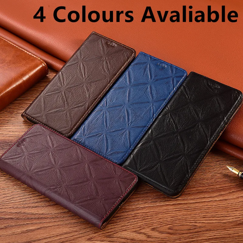 

Genuine Leather Flip Case Card Holder Holster Covers For OPPO Realme V5 5G/OPPO Realme V3 Phone Cases Magnetic Funda Coque Capa