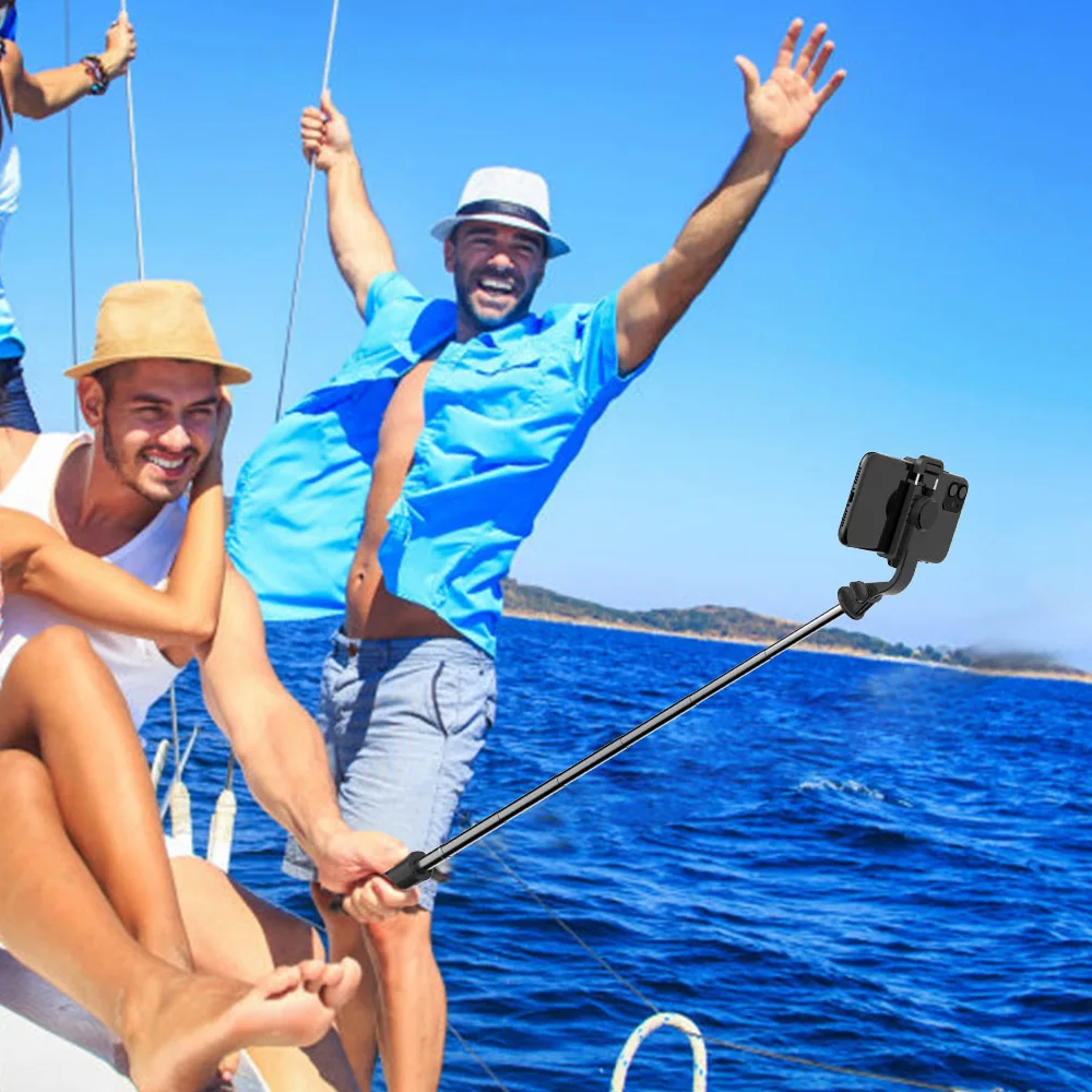 Мини ручной карданный стабилизатор для телефона Беспроводная Bluetooth селфи-палка