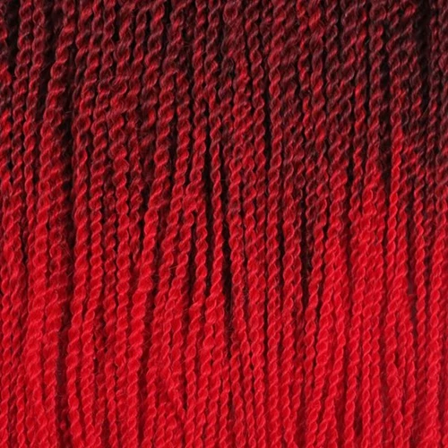 t1b red 32roots Роскошные косички для плетения, 24 дюйма, Омбре, Сенегальские скрученные волосы, вязанные крючком косички, 24 корня/упаковка, синтетические косички для женщин, серые, розовые - Цвет: t1b red 32roots