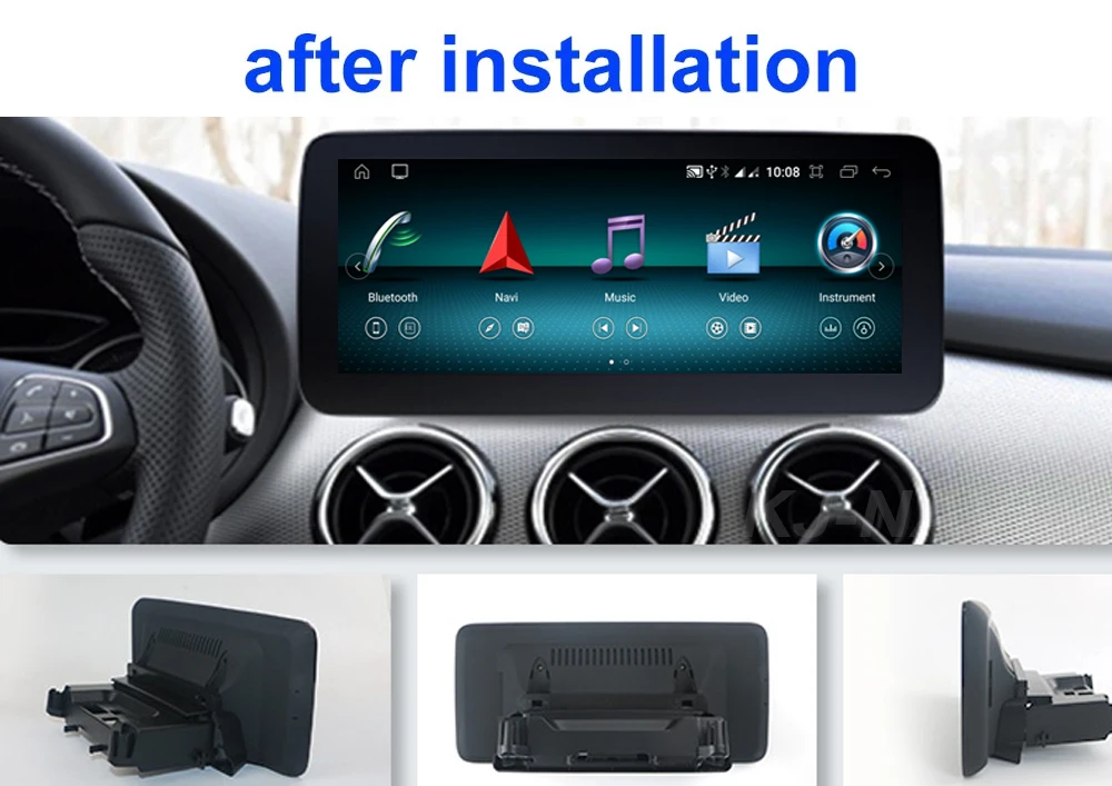 Для Mercedes Benz C-Class W205 / GLC-Class X253 V-Class W446 2015 - 2018 4G Lte Android 12 Carplay Авто Стерео GPS навигация