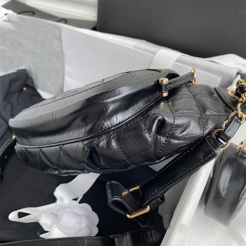 

2021New Women Black Messenger Bag Genuine Leather Fashion Women Single Shoulder Bag Classic Temperament Portable Female Hand Bag