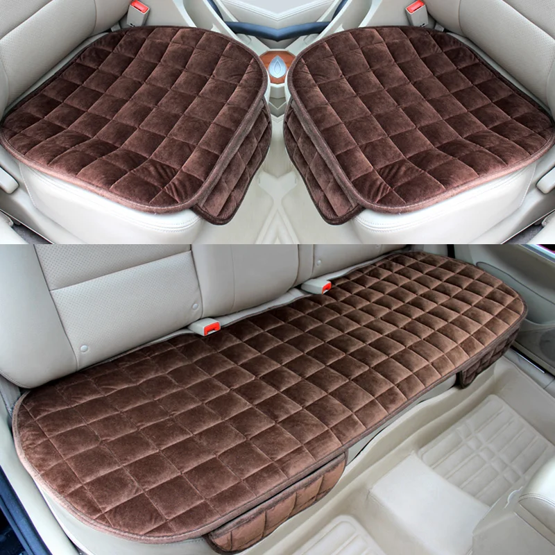 

Универсальный теплый зимний чехол для передних и задних сидений автомобиля, 3 шт./компл., подушка для Granta Vesta Toyota Chevrolet Passat Chery KIA Mazda