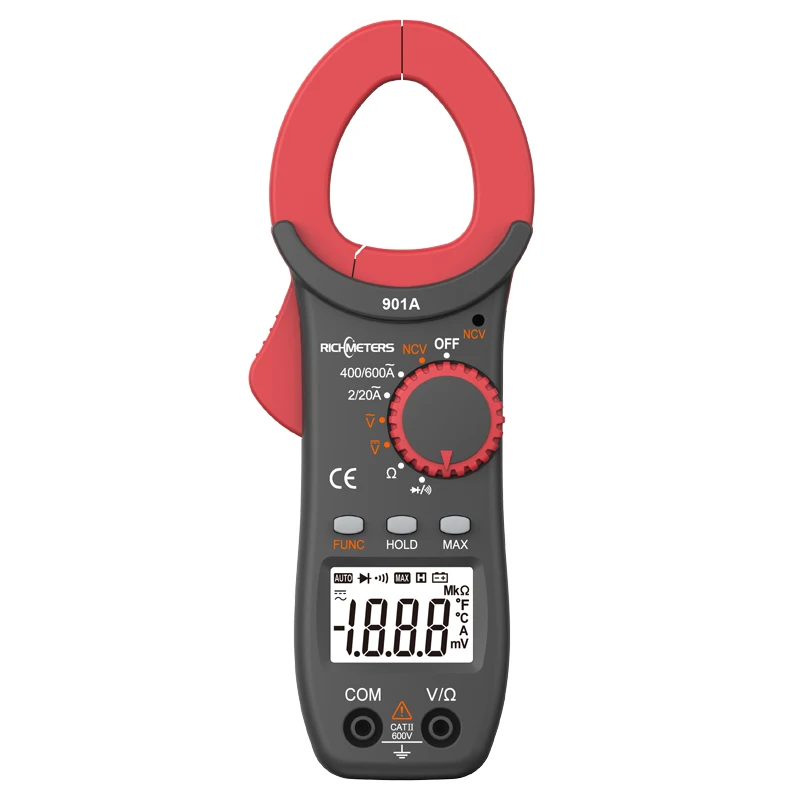 Цифровой зажим RICHMETERS RM901D 4000 отсчетов Бесконтактный индикатор напряжения частоты