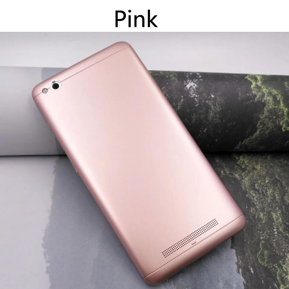 Pink-No tool 4A задняя крышка батарейного отсека для Xiaomi Redmi 4A задняя крышка батарейного отсека чехол на заднюю крышку корпус замена корпуса - Цвет: Pink-No tool