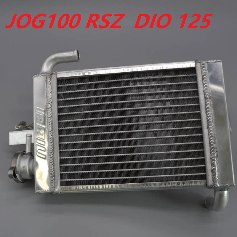 Фото 100cc jog100 скутер gy6 двигатель 110cc 125cc мотоцикл алюминиевый радиатор масляный радиатор для suzuki honda yamaha rsz DIO JOG DR125 №1