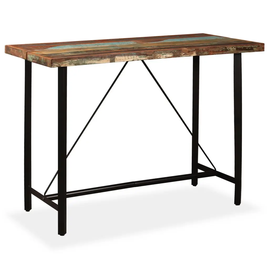 

Bar Table Solid Reclaimed Wood 59"x27.6"x42.1"