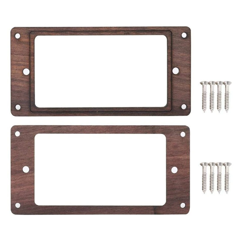 

New 2Pcs Electric Guitars Wooden Humbucker Guitar Pickup Frame Pickup Mounting Ring