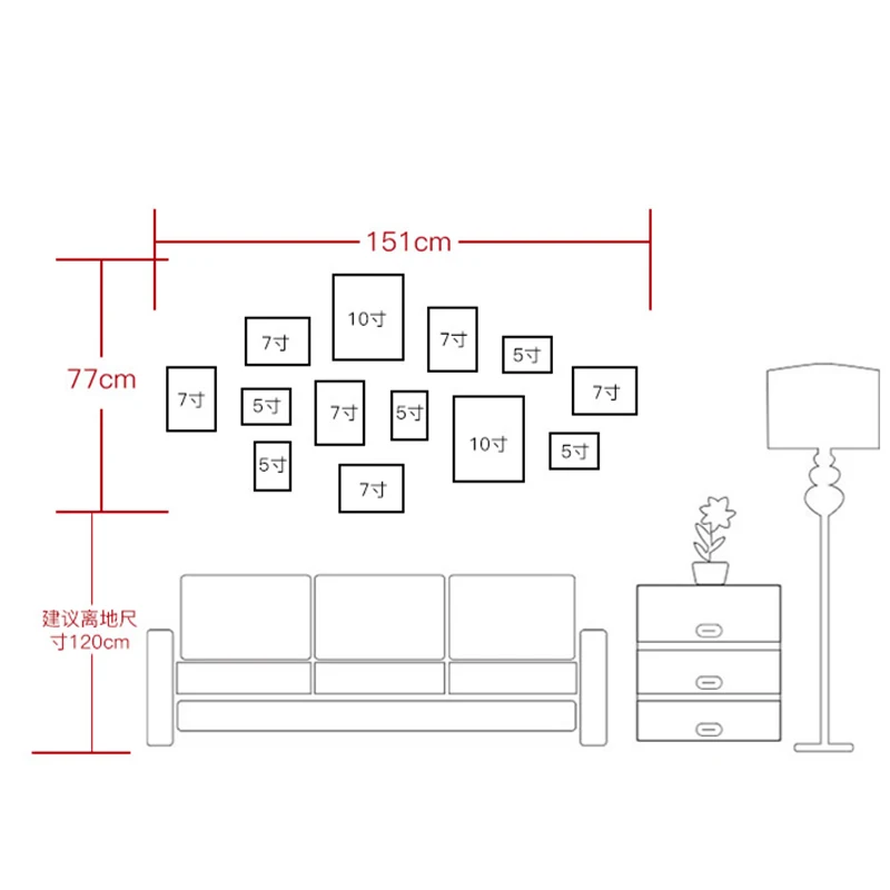 2018 набор деревянных семейных фоторамок подвесная настенная рамка для фотографий