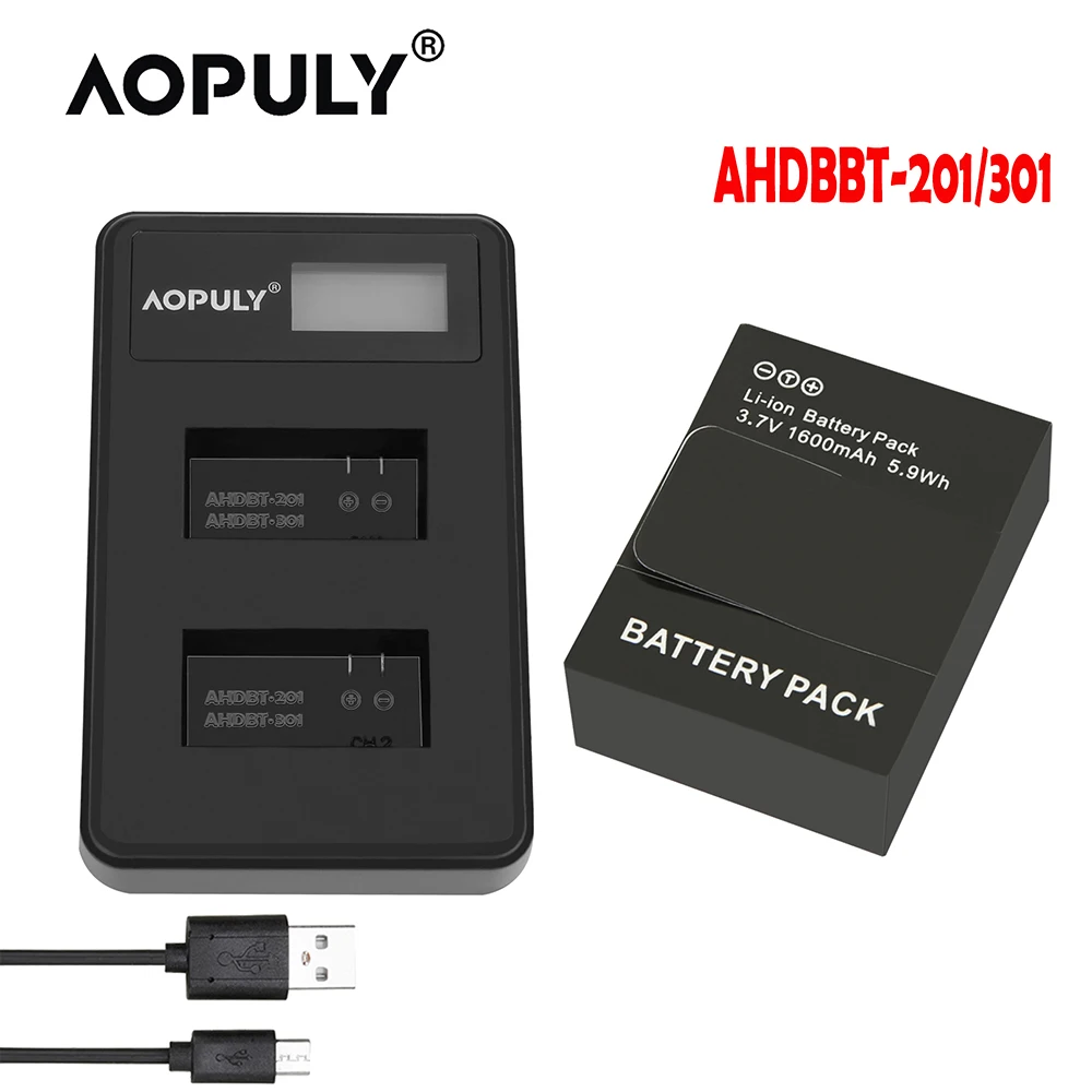 Аккумулятор для камеры Gopro Hero 3 AHDBT 301 AHDBT301 302 1600mAh Go PrO GoPro Hero3 +|camera battery|ahdbt 301battery for