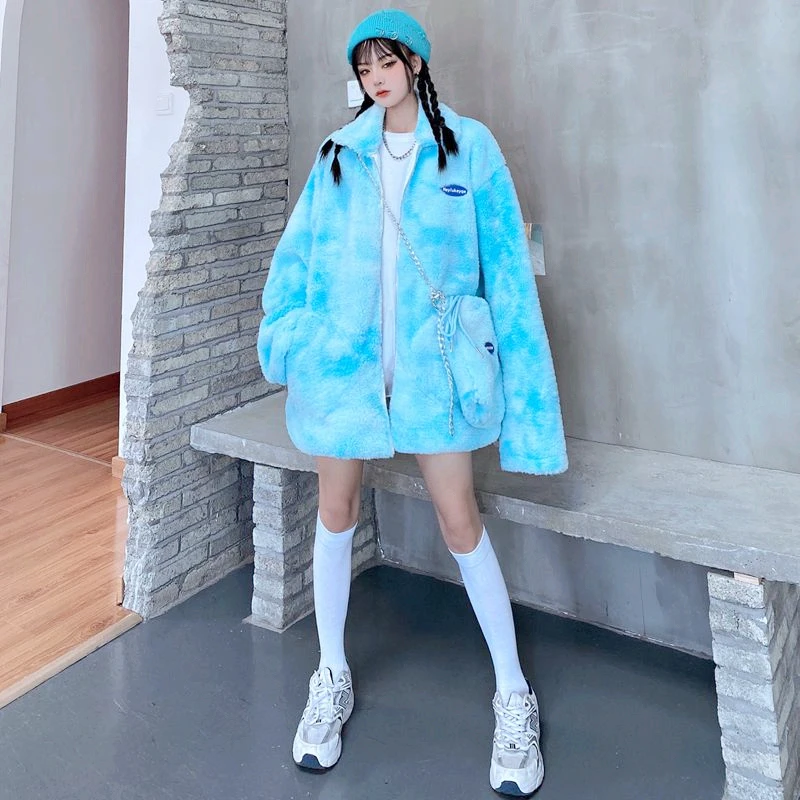 Koreaning Новый Harajuku Для женщин джинсовая куртка более Стиль рабочие утепленные