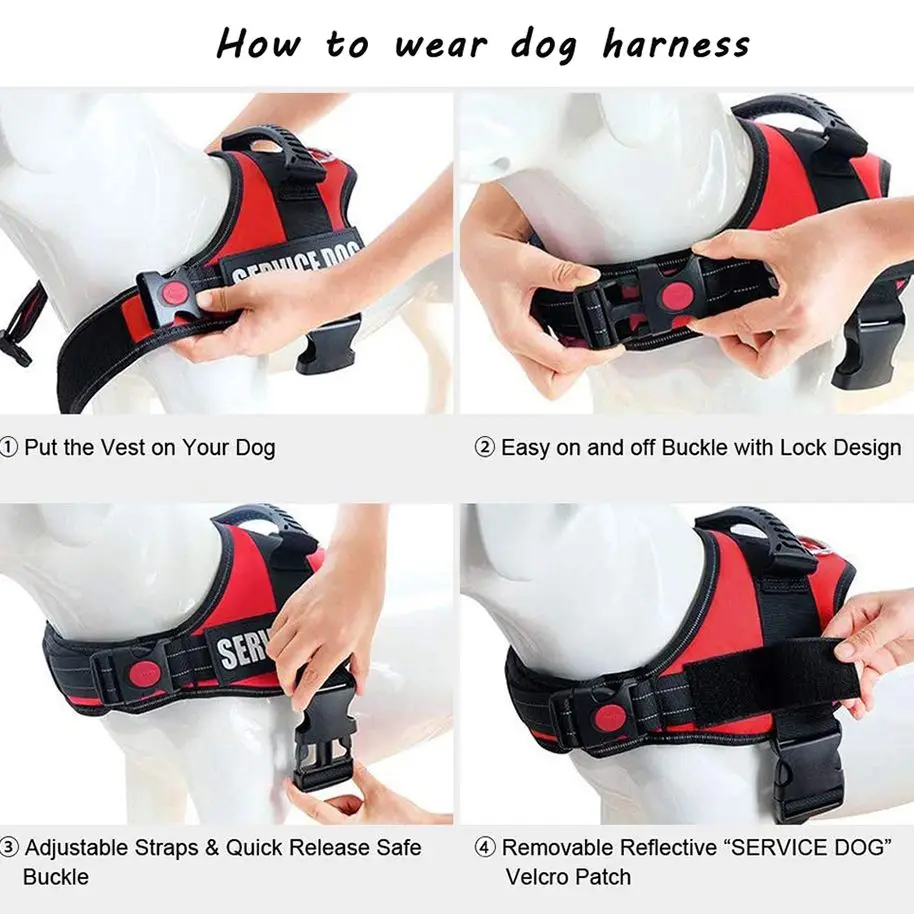 Светоотражающая шлейка для собак ошейник Жилет K9 регулируемый нейлоновый