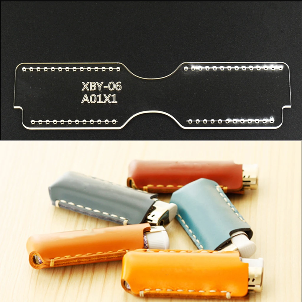 Мини чехол для зажигалки держатель из акрила кожевенное ремесло шаблон