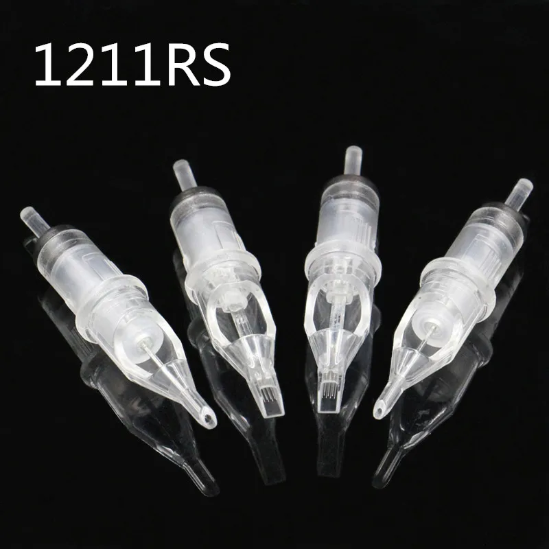 

20PCS 1211RS Clear Cartridge Tattoo Needles 0.35 mm Needles For Round Shader Free Shipping