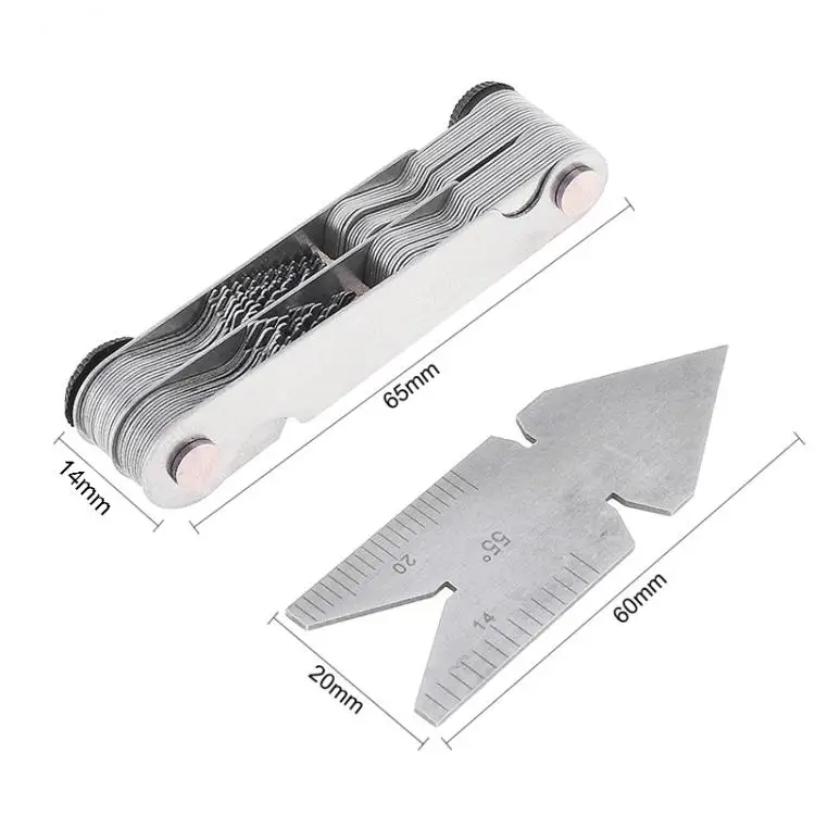 4 шт. винт шаг резьбы резка набор инструментов центр датчика 55 & 60 градусов дюймов