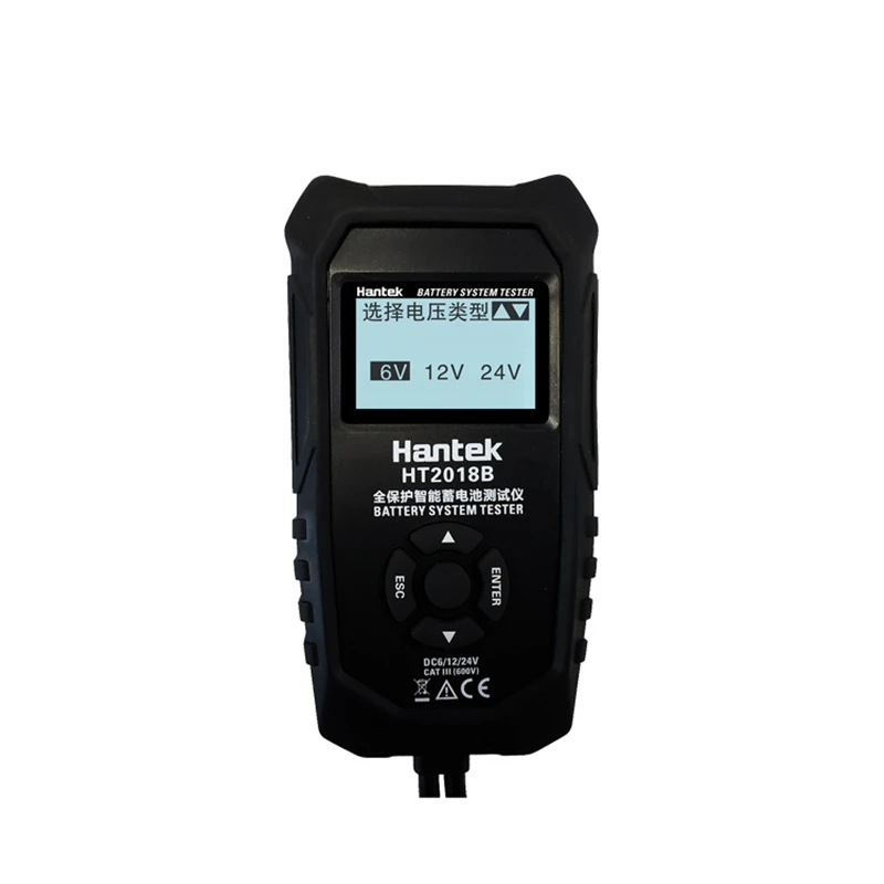 

Тестер аккумулятора Hantek HT2018B поддерживает 6 В/12 В/24 В Автомобильный цифровой ЖК-анализатор зарядки инструмент для проверки производительнос...