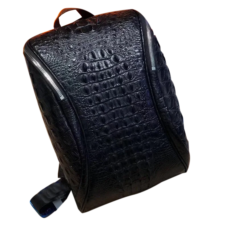 Повседневная нагрудная сумка для мужчин натуральная экзотическая крокодиловая