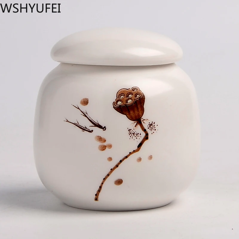 Креативные чайные банки с ручной росписью ретро керамический Стандартный горшок