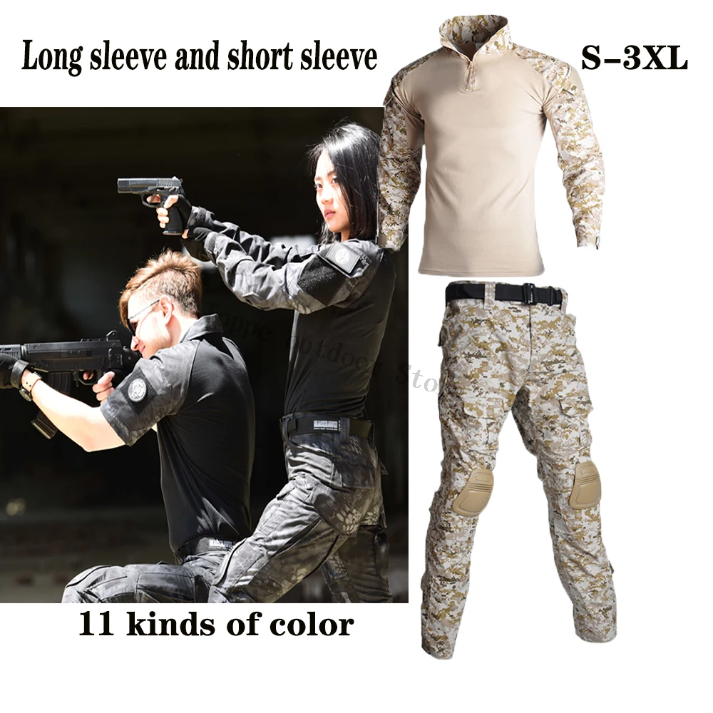 TOtrait Тактический камуфляжной расцветки в стиле военной формы Костюм Для мужчин